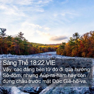 Sáng Thế 18:22 VIE Bible Verse Image