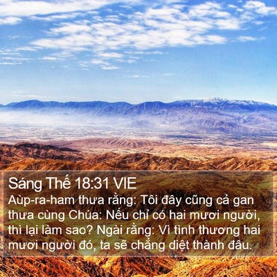 Sáng Thế 18:31 VIE Bible Verse Image