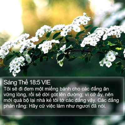 Sáng Thế 18:5 VIE Bible Verse Image