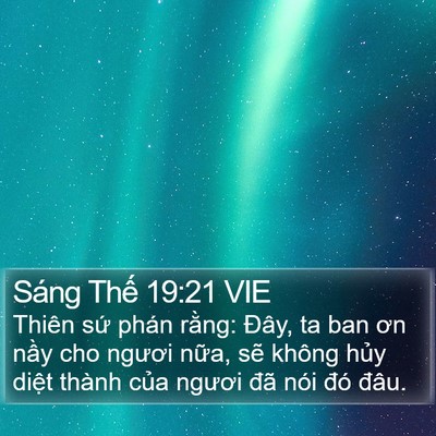 Sáng Thế 19:21 VIE Bible Verse Image