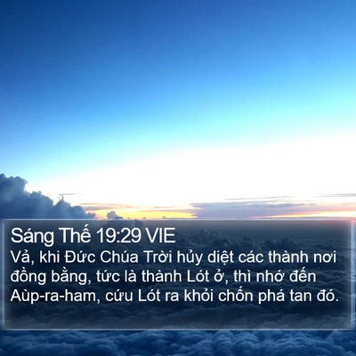 Sáng Thế 19:29 VIE Bible Verse Image
