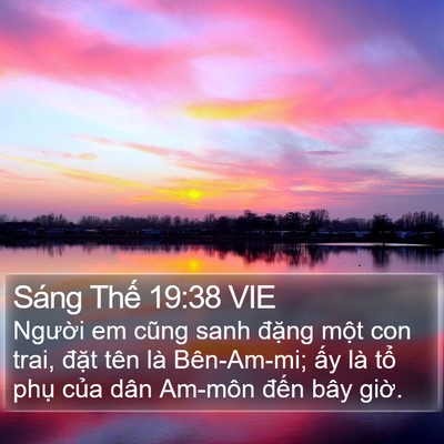 Sáng Thế 19:38 VIE Bible Verse Image