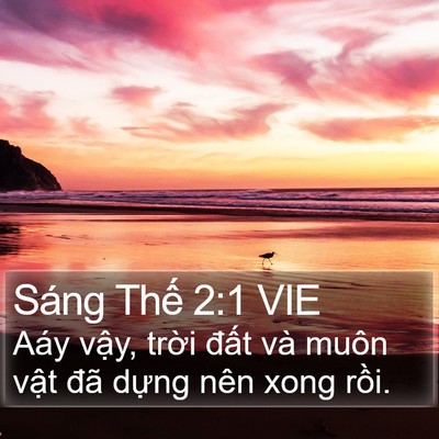 Sáng Thế 2:1 VIE Bible Verse Image