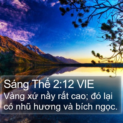 Sáng Thế 2:12 VIE Bible Verse Image