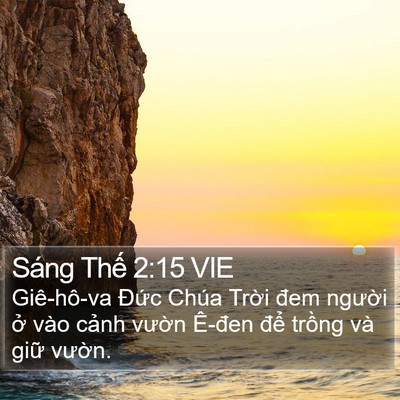 Sáng Thế 2:15 VIE Bible Verse Image