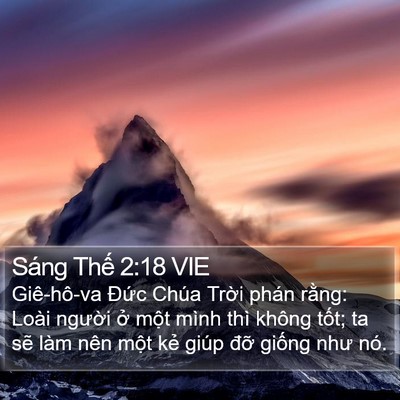 Sáng Thế 2:18 VIE Bible Verse Image