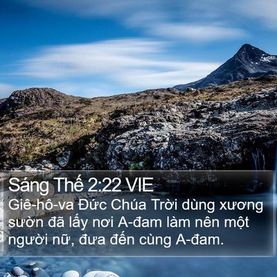 Sáng Thế 2:22 VIE Bible Verse Image