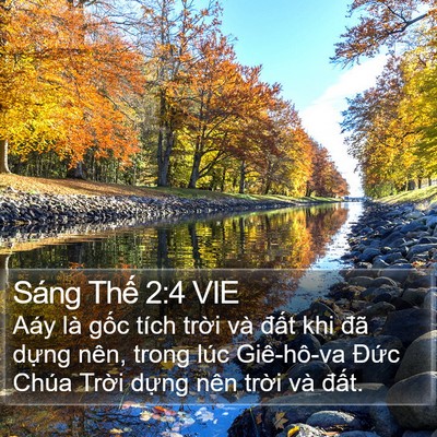 Sáng Thế 2:4 VIE Bible Verse Image