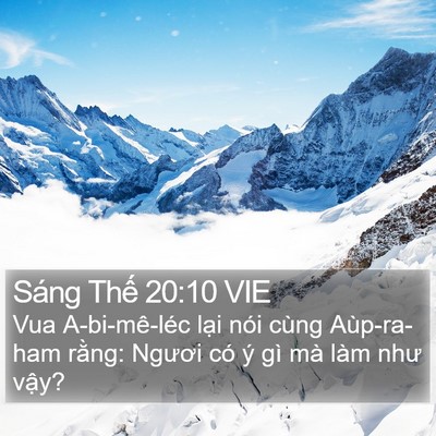 Sáng Thế 20:10 VIE Bible Verse Image