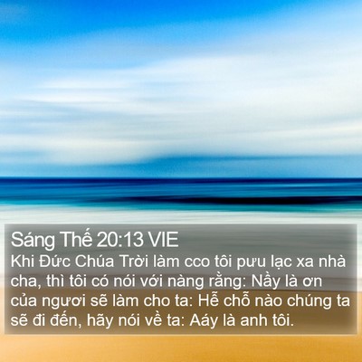 Sáng Thế 20:13 VIE Bible Verse Image