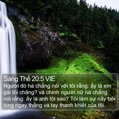 Sáng Thế 20:5 VIE Bible Verse Image