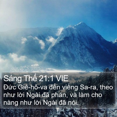 Sáng Thế 21:1 VIE Bible Verse Image