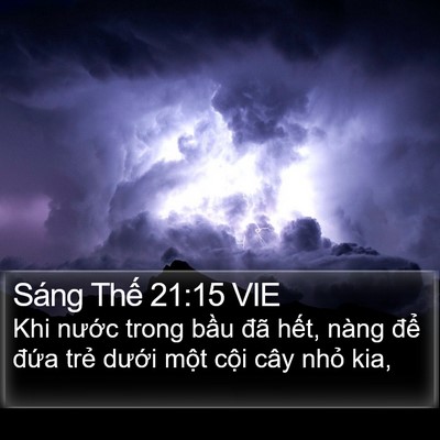 Sáng Thế 21:15 VIE Bible Verse Image