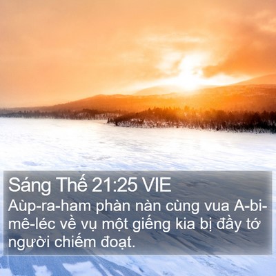 Sáng Thế 21:25 VIE Bible Verse Image