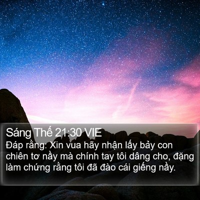 Sáng Thế 21:30 VIE Bible Verse Image