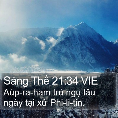 Sáng Thế 21:34 VIE Bible Verse Image