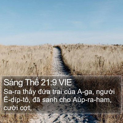 Sáng Thế 21:9 VIE Bible Verse Image