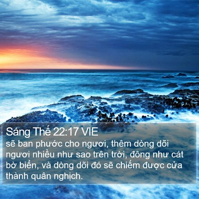 Sáng Thế 22:17 VIE Bible Verse Image