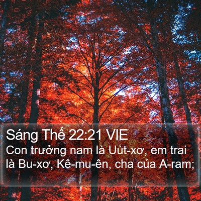 Sáng Thế 22:21 VIE Bible Verse Image