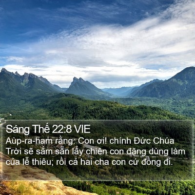 Sáng Thế 22:8 VIE Bible Verse Image