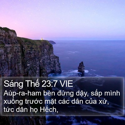 Sáng Thế 23:7 VIE Bible Verse Image