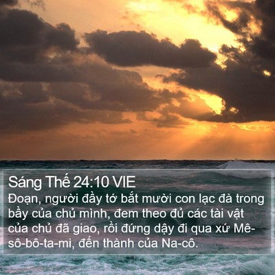 Sáng Thế 24:10 VIE Bible Verse Image