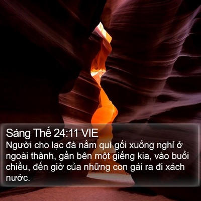 Sáng Thế 24:11 VIE Bible Verse Image