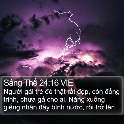 Sáng Thế 24:16 VIE Bible Verse Image