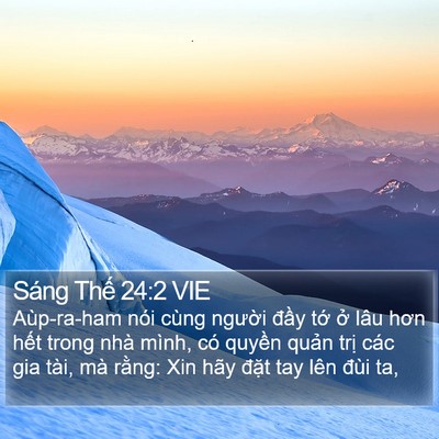 Sáng Thế 24:2 VIE Bible Verse Image