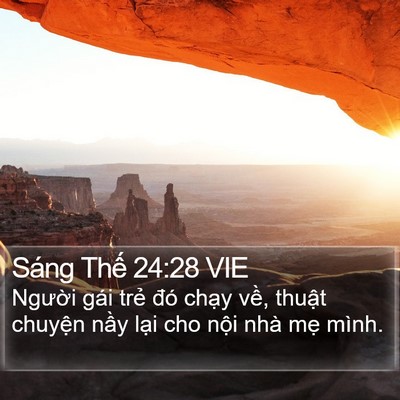 Sáng Thế 24:28 VIE Bible Verse Image