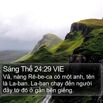 Sáng Thế 24:29 VIE Bible Verse Image