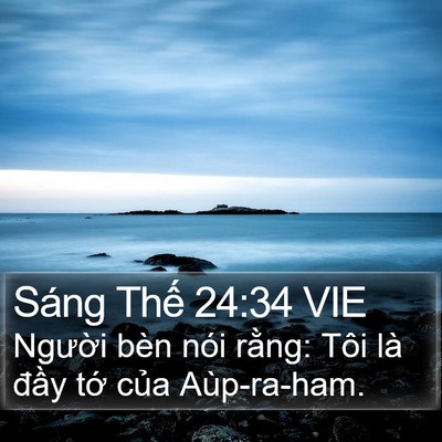 Sáng Thế 24:34 VIE Bible Verse Image