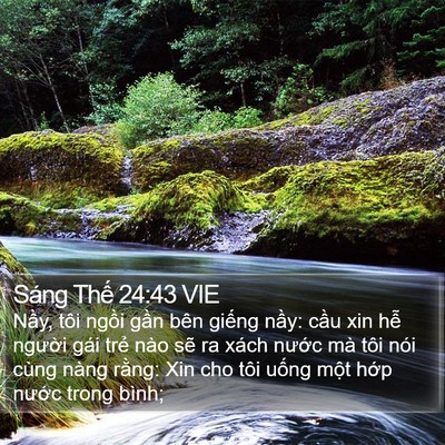 Sáng Thế 24:43 VIE Bible Verse Image