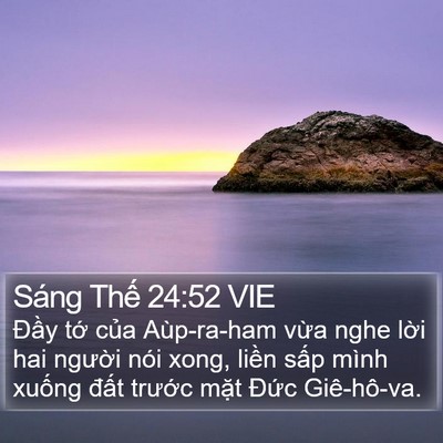 Sáng Thế 24:52 VIE Bible Verse Image