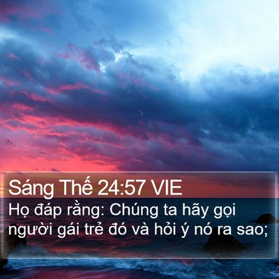 Sáng Thế 24:57 VIE Bible Verse Image