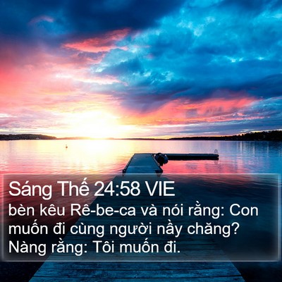 Sáng Thế 24:58 VIE Bible Verse Image
