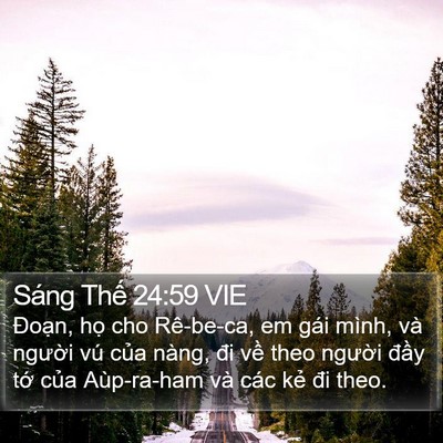 Sáng Thế 24:59 VIE Bible Verse Image