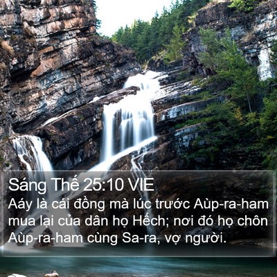 Sáng Thế 25:10 VIE Bible Verse Image