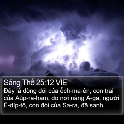 Sáng Thế 25:12 VIE Bible Verse Image