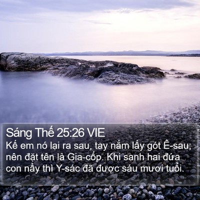 Sáng Thế 25:26 VIE Bible Verse Image