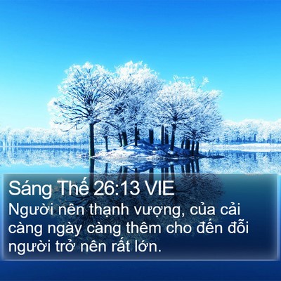 Sáng Thế 26:13 VIE Bible Verse Image