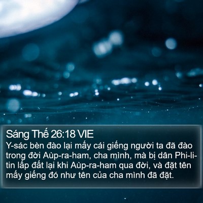 Sáng Thế 26:18 VIE Bible Verse Image