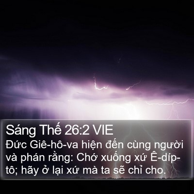 Sáng Thế 26:2 VIE Bible Verse Image