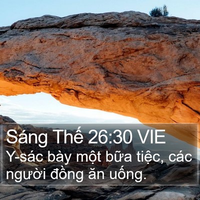Sáng Thế 26:30 VIE Bible Verse Image