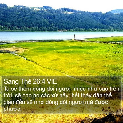 Sáng Thế 26:4 VIE Bible Verse Image