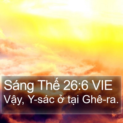 Sáng Thế 26:6 VIE Bible Verse Image