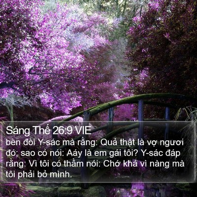 Sáng Thế 26:9 VIE Bible Verse Image