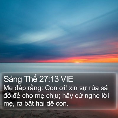 Sáng Thế 27:13 VIE Bible Verse Image