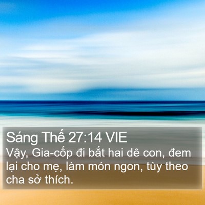 Sáng Thế 27:14 VIE Bible Verse Image