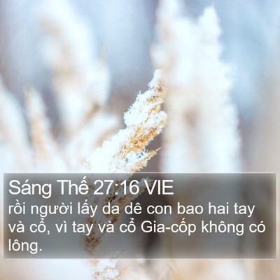 Sáng Thế 27:16 VIE Bible Verse Image